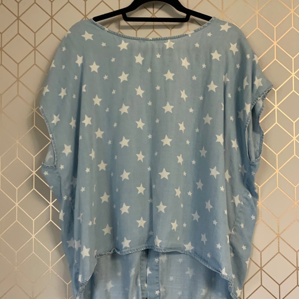 Hi-Low cap sleeve tee